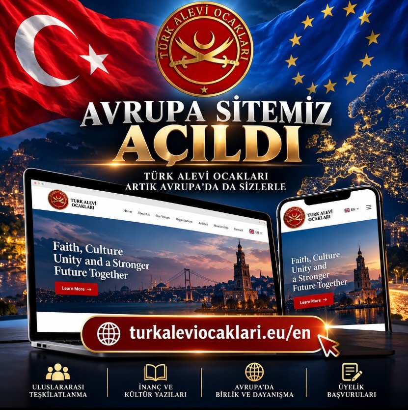Avrupa internet sitemiz beş dilde yayında